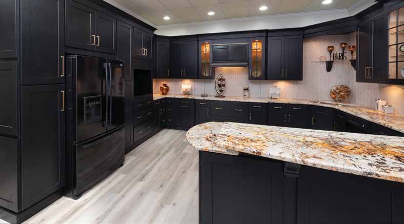 Midnight Black Shaker cabinet finish