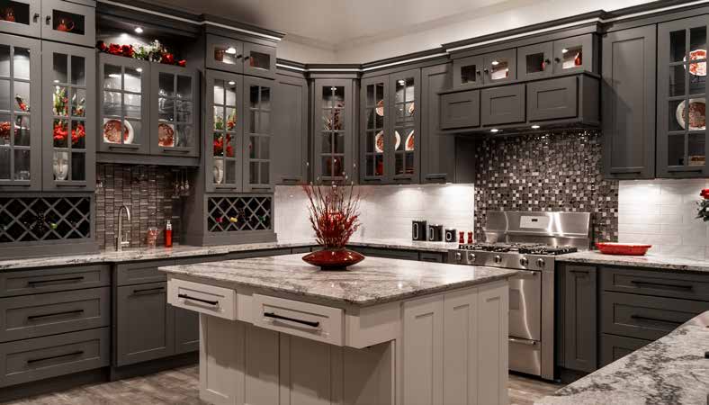 Platinum Shaker cabinet finish